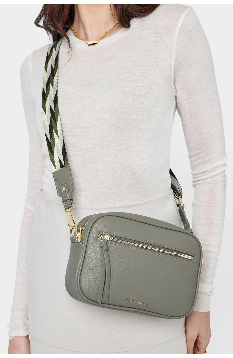 Katie Loxton Hallie Crossbody Bag, Alternate, color, Graphite Green