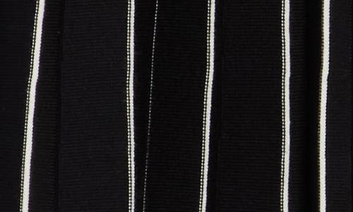 Adrianna Papell Pinstripe Sweater Skirt In Multi