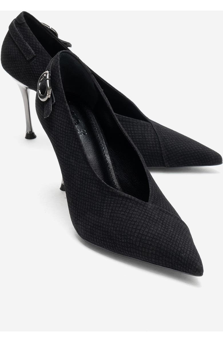 Prologue Shoes Molly Stiletto Pump, Alternate, color, Black Pattern