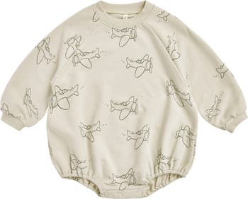 Rylee Cru Airplane Print Long Sleeve Bubble Romper Nordstrom