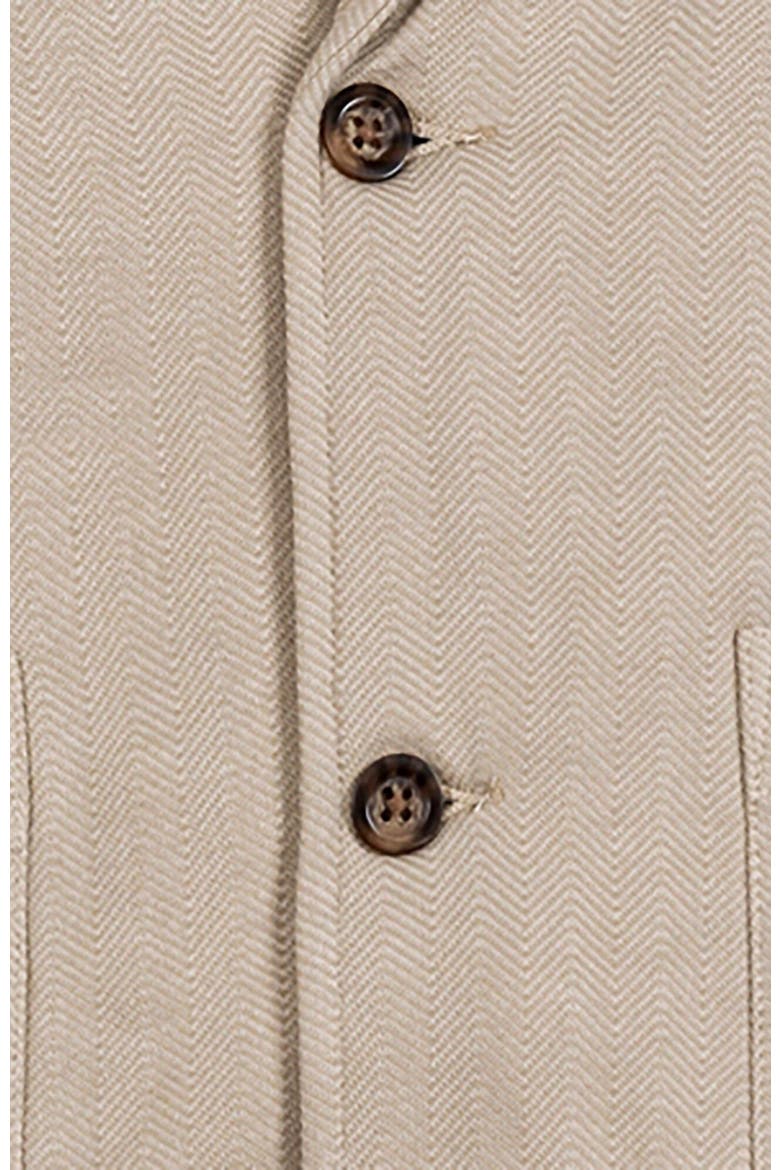 Men's Fleece Blazer, Alternate, color, Taupe Herringbone Fleece