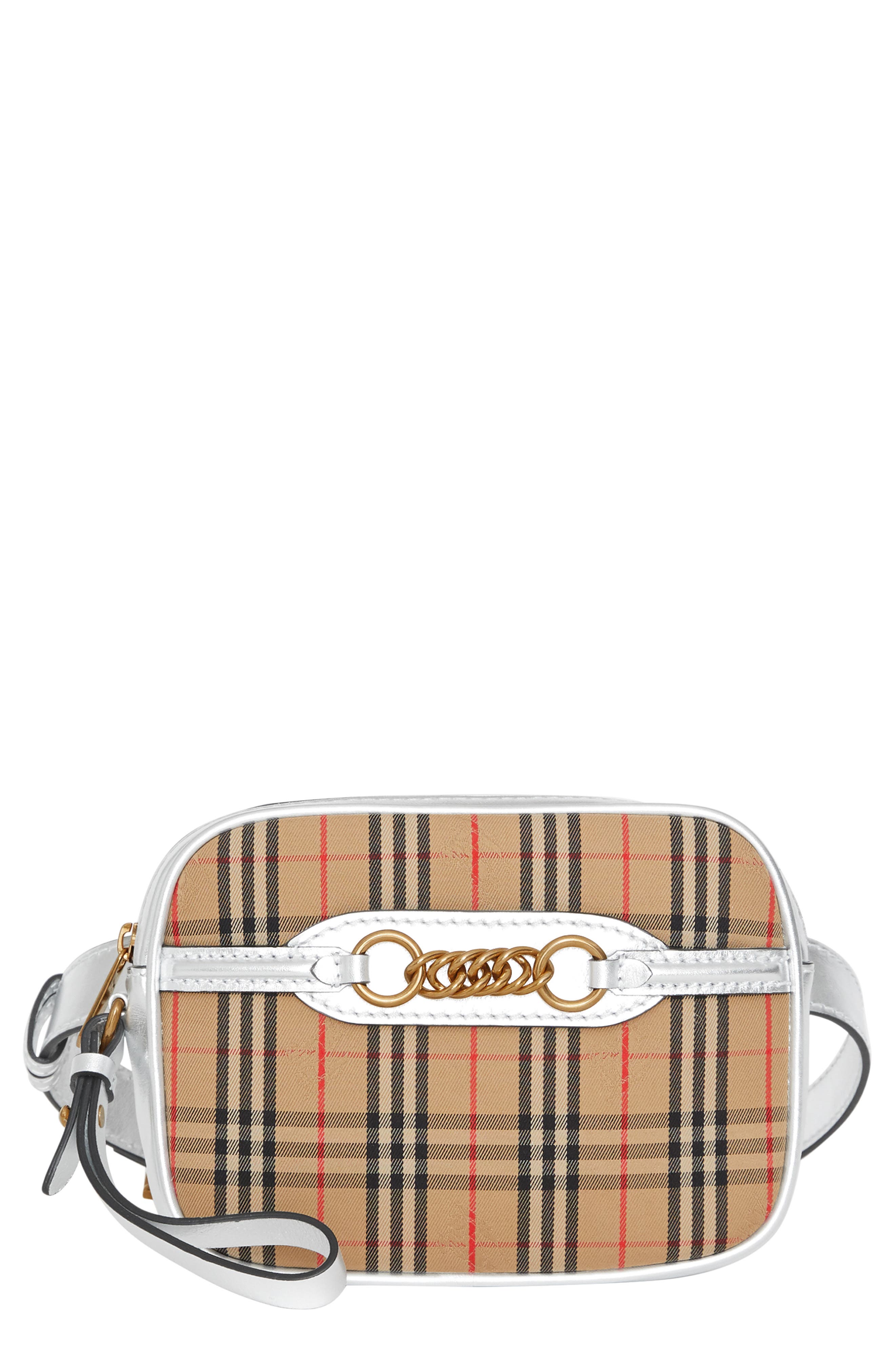 Burberry Vintage Check Link Bum Bag, Main, color, 