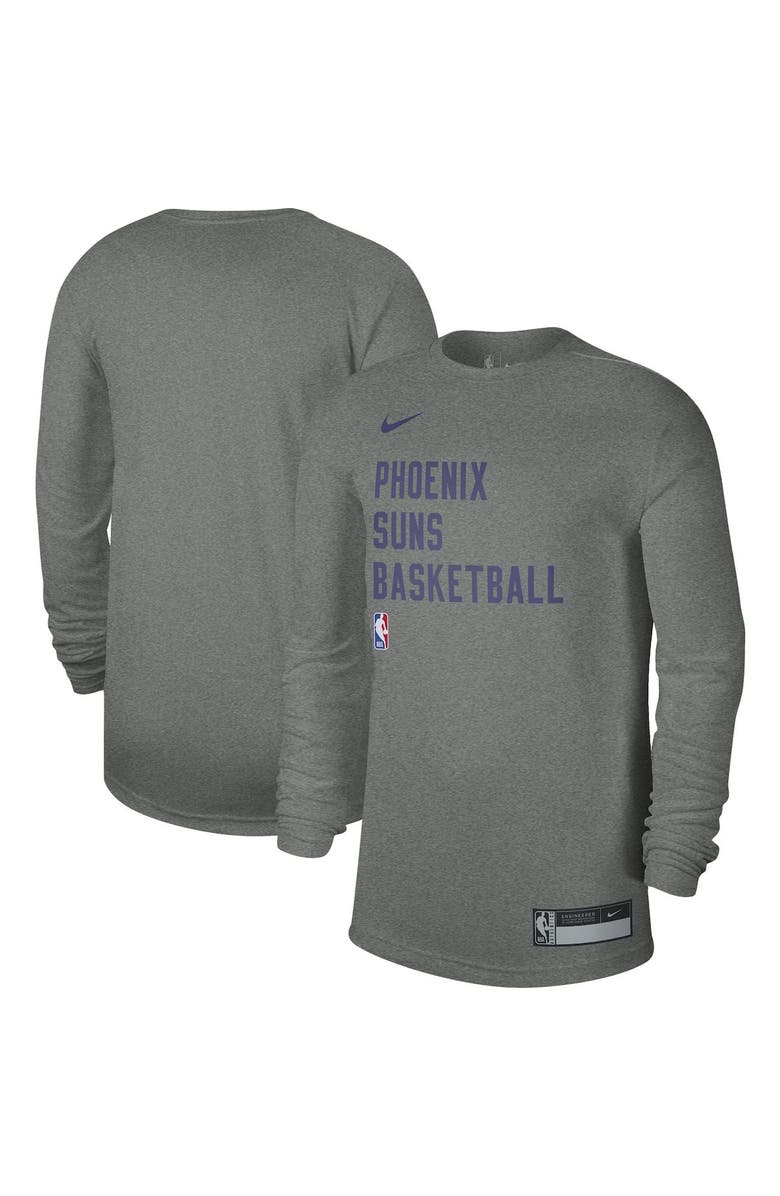 Nike Unisex Nike Heather Gray Phoenix Suns 2023/24 Legend On-Court Practice Long Sleeve T-Shirt, Main, color, Heather Gray