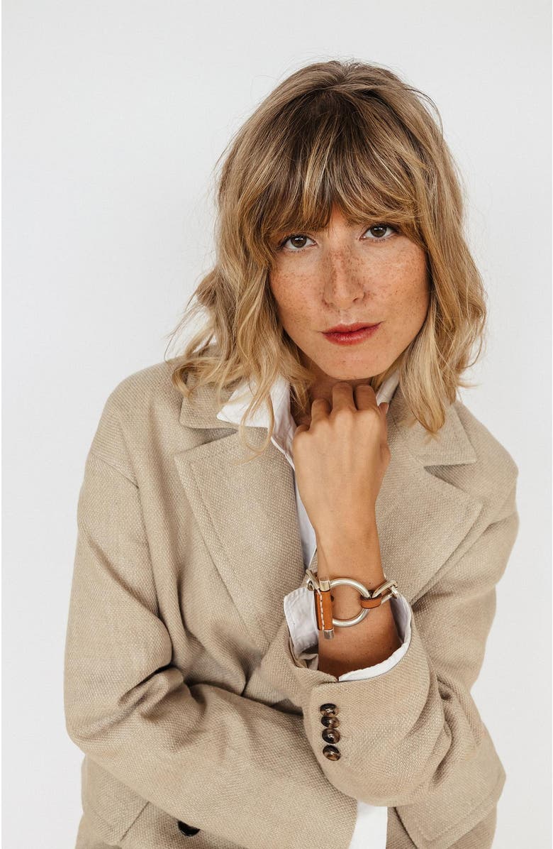 CXC Sotavento Leather Bracelet, Alternate, color, Silver