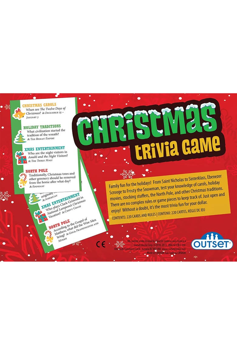 Christmas Trivia Game, Alternate, color, Multicolored
