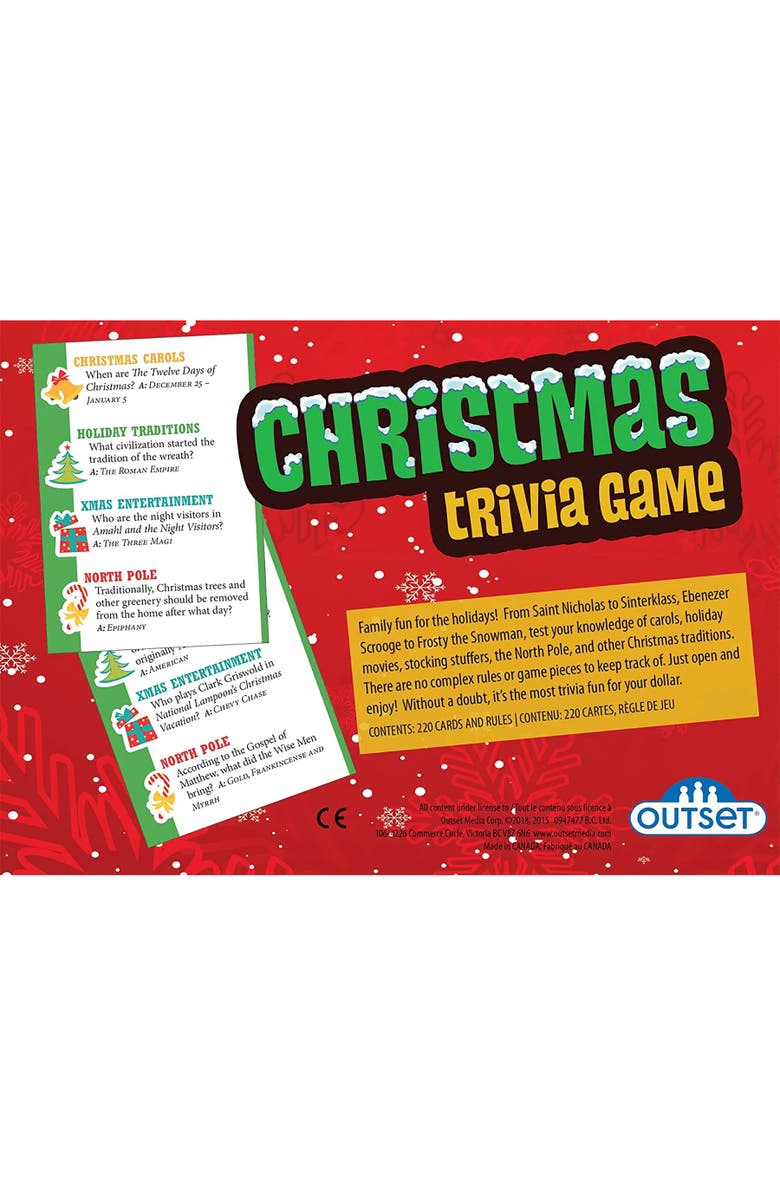 Outset Media Christmas Trivia Game, Alternate, color, Multicolored