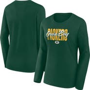 FANATICS Women's Fanatics Green Green Bay Packers Long Sleeve Scoop Neck T-Shirt