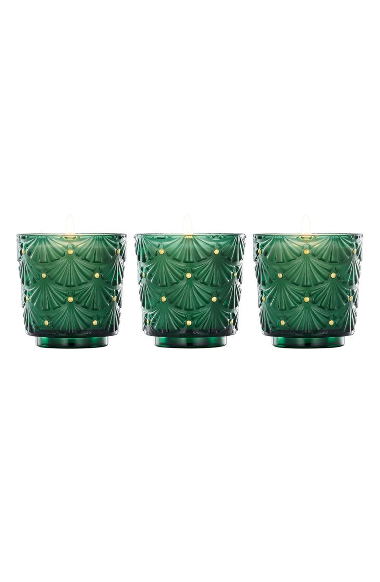 Voluspa Noble Fir Garland Pedestal Candle Trio, Main, color, 