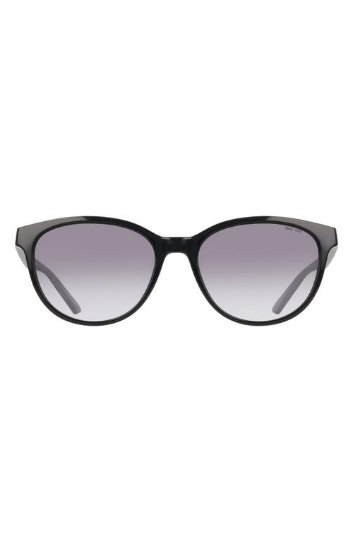 Nike Vital Trend 55mm Gradient Round Sunglasses In Black