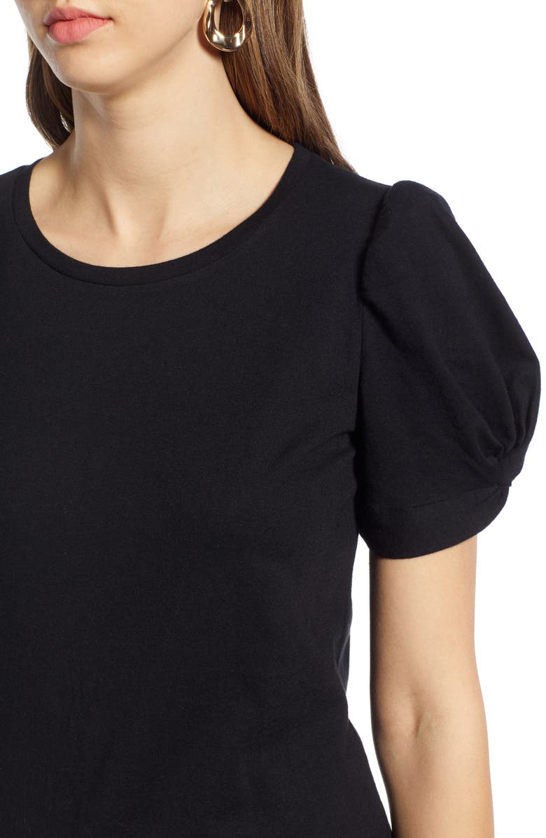 Halogen<sup>®</sup> Twisted Puff Sleeve Tee, Alternate, color,