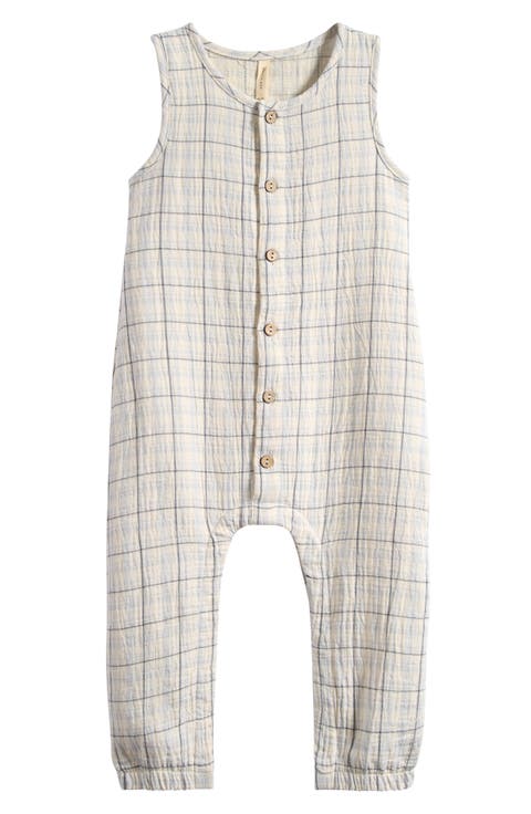 Plaid Cotton Romper (Baby)