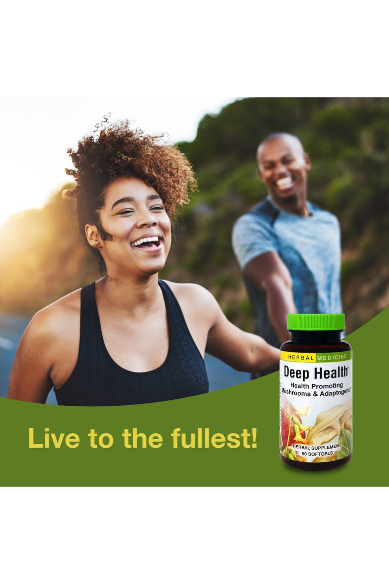 Deep Health - Daily Use Adaptogen Supplement - Aids Immune Health & Energy - with Reishi Mushroom - 60 Softgels, Alternate, color, No Color