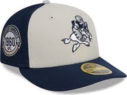 New Era Men's New Era  Cream/Navy Dallas Cowboys 2023 Sideline Historic Low Profile 59FIFTY Fitted Hat