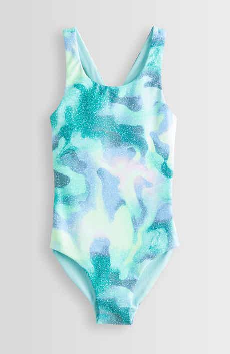 Zella Girl Kids' Reversible One-Piece Swimsuit