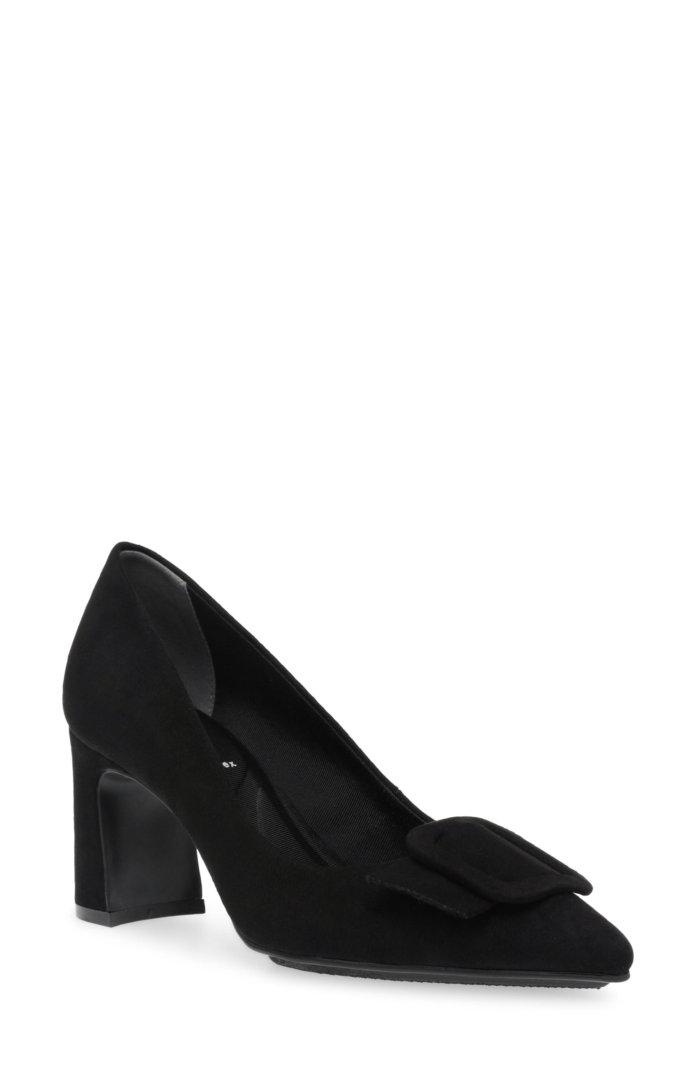 Anne Klein Bentley Buckle Pump, Main, color, Black