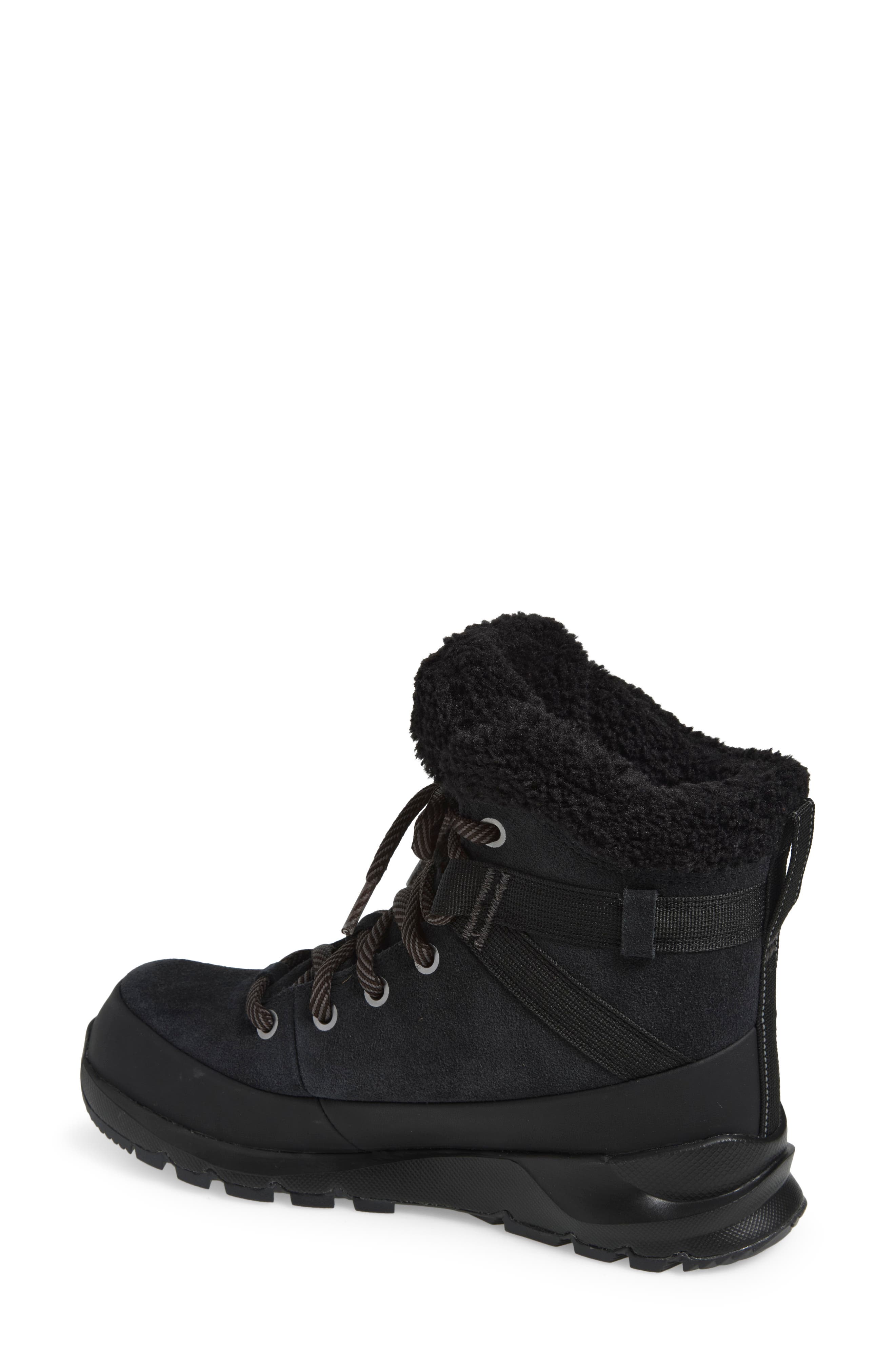 Thermoball Leather Waterproof Lace Up Boot, Alternate, color, TNF BLACK/ TNF BLACK