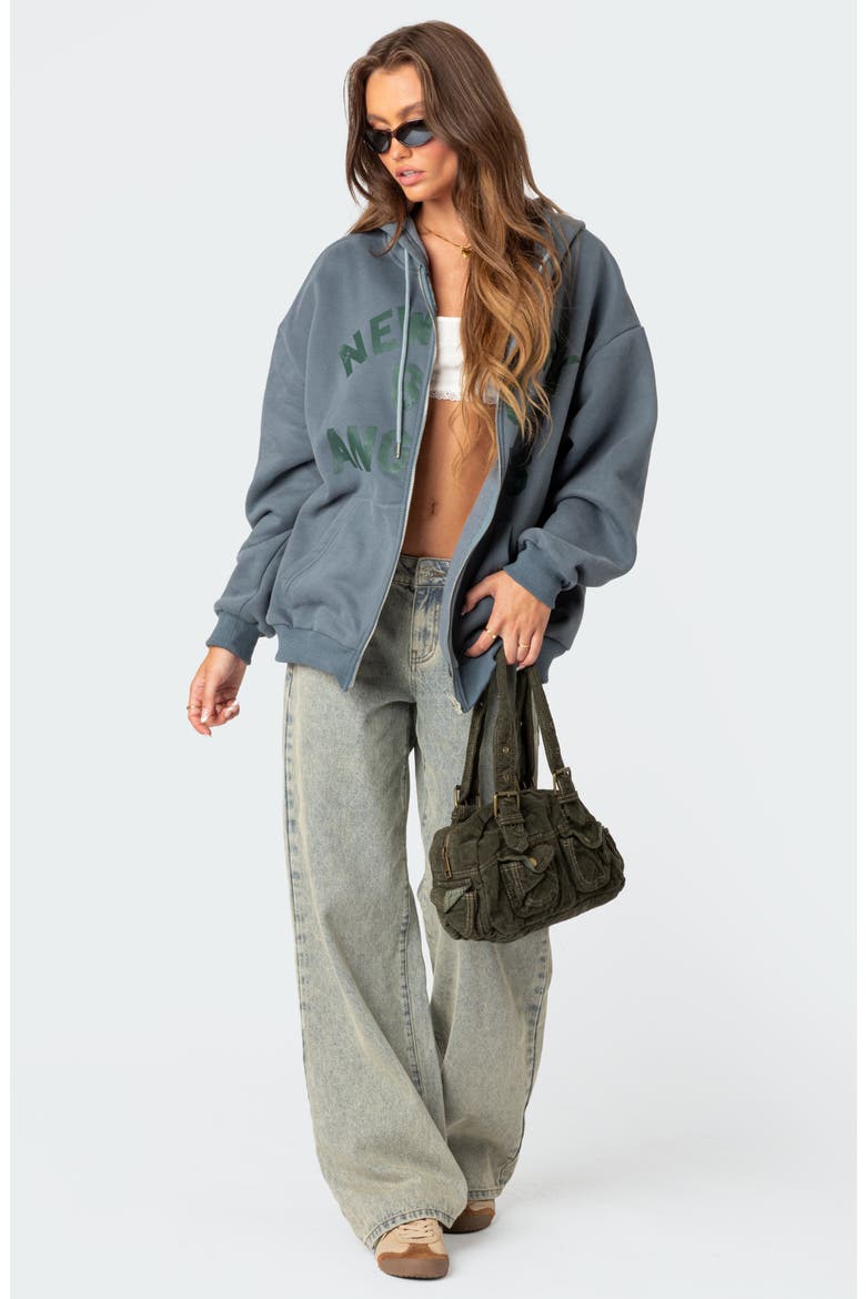 New York Angels Oversize Hoodie, Alternate, color, BLUE