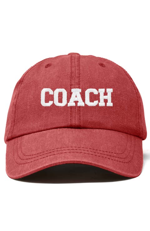 Coach Embroidered Sports Dad Cap