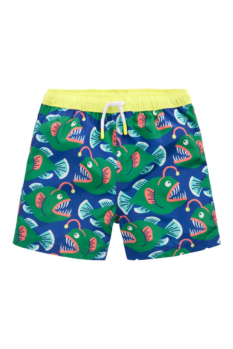 Kids' Print Swim Trunks, Main, color, ANGLERFISH PRINT