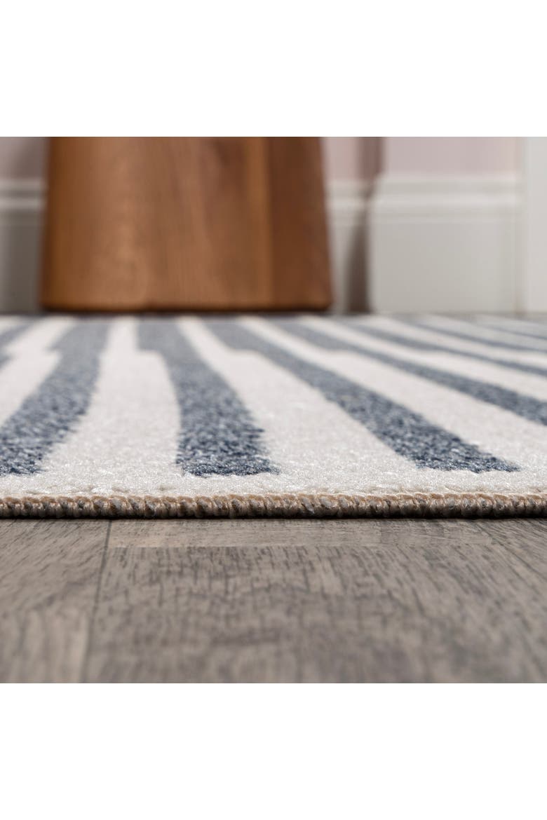 Shutter Minimalist Striped Plaid Machine-Washable Area Rug, Alternate, color, Dark Gray/Cream