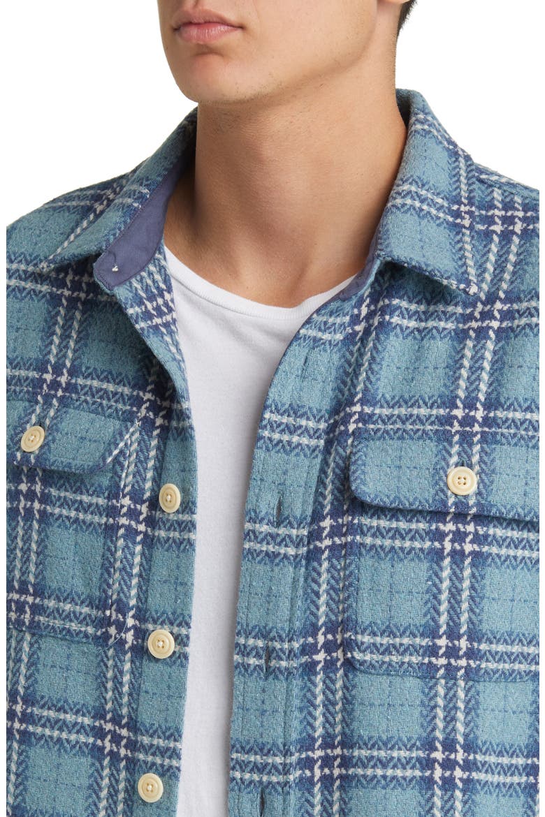 Berkshire Herringbone Check Shirt Jacket, Alternate, color, MOONLIGHT WAVE