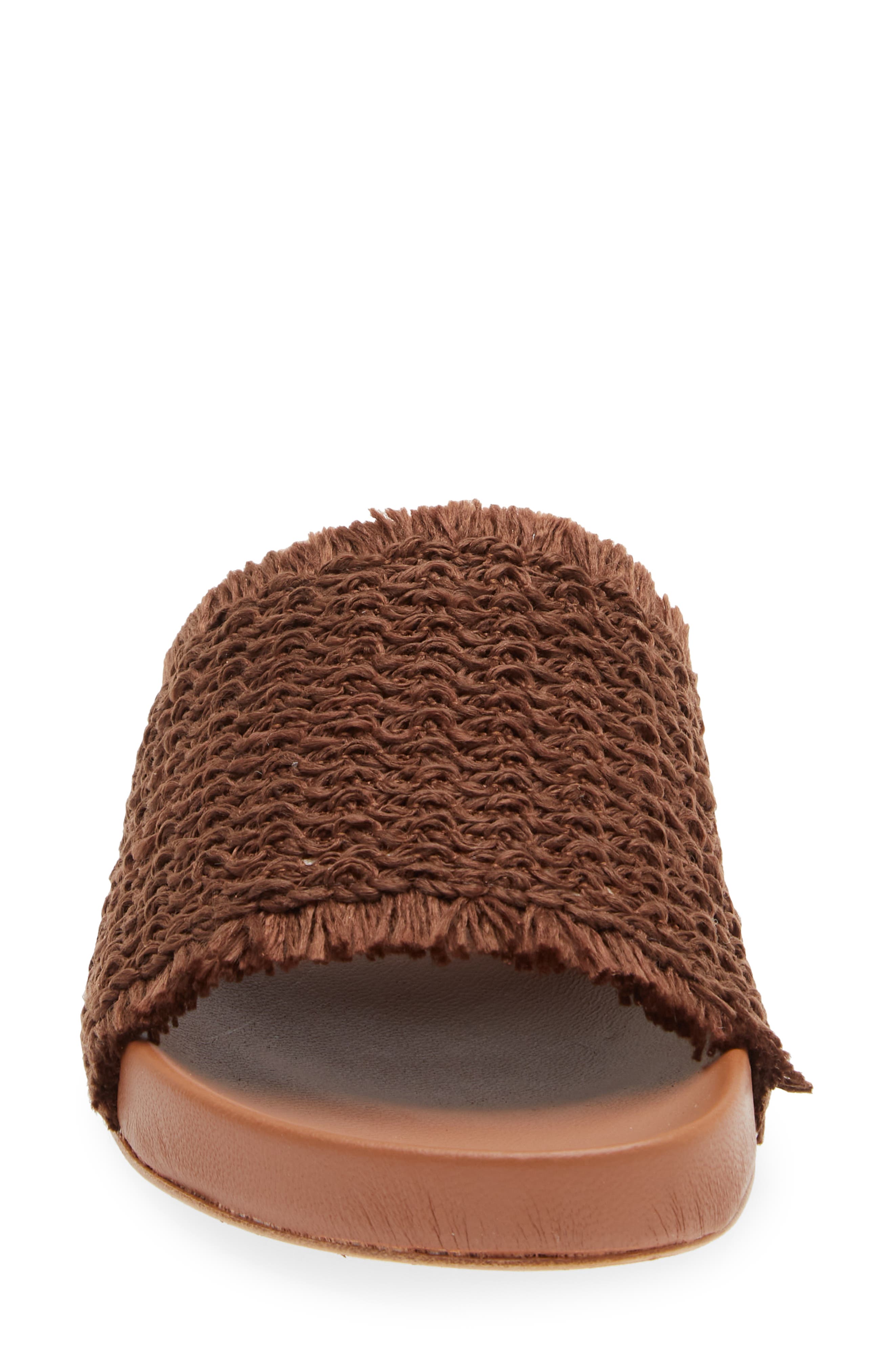 Chocolat Blu Dani Raffia Slide Sandal, Alternate, color, 