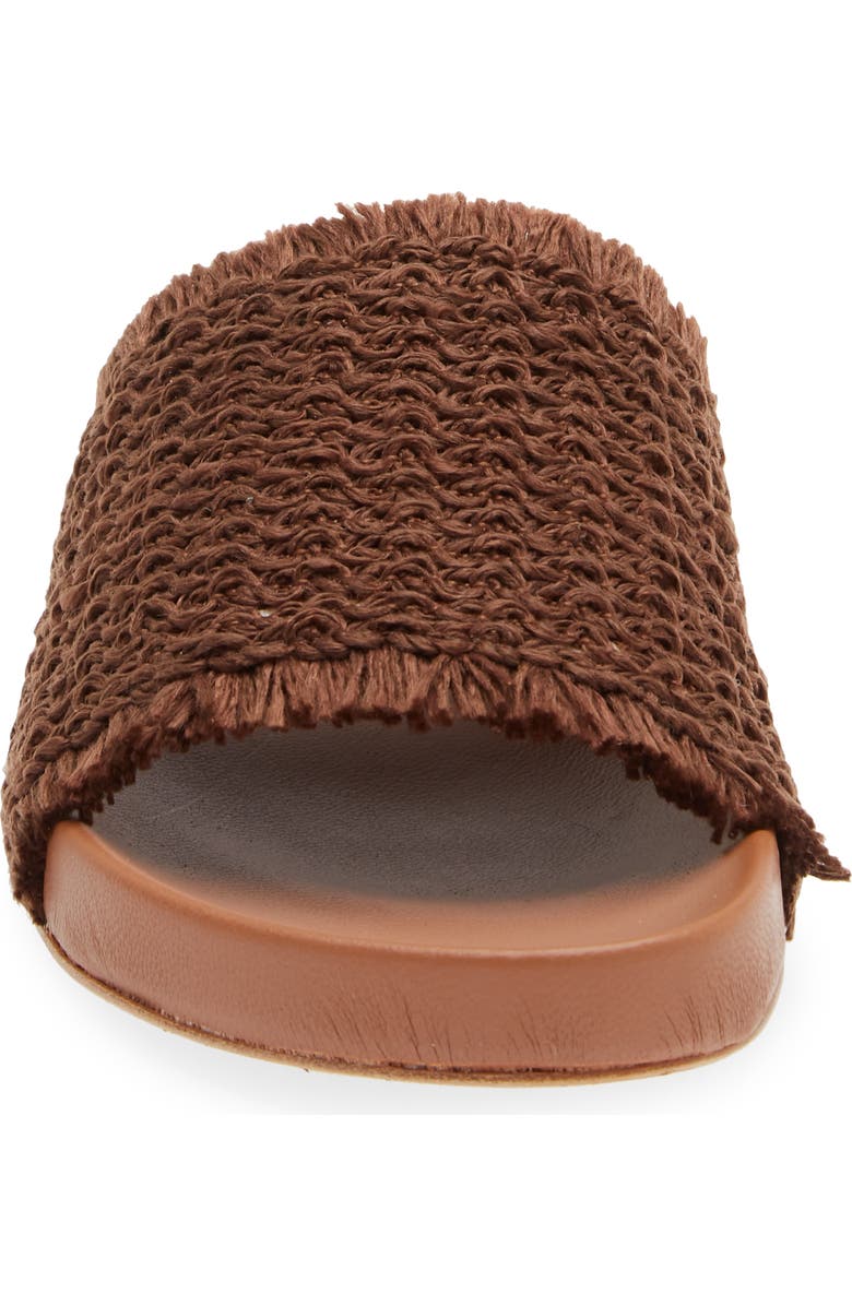 Chocolat Blu Dani Raffia Slide Sandal, Alternate, color,