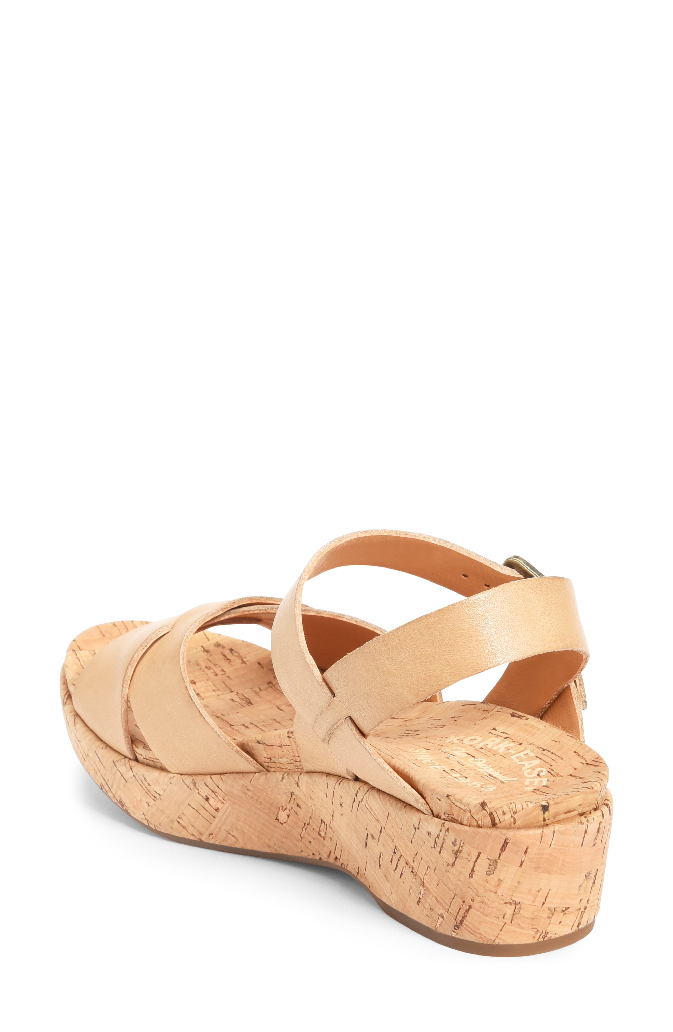 Kork-Ease<sup>®</sup> Myrna 2.0 Wedge Sandal, Alternate, color, Natural Leather