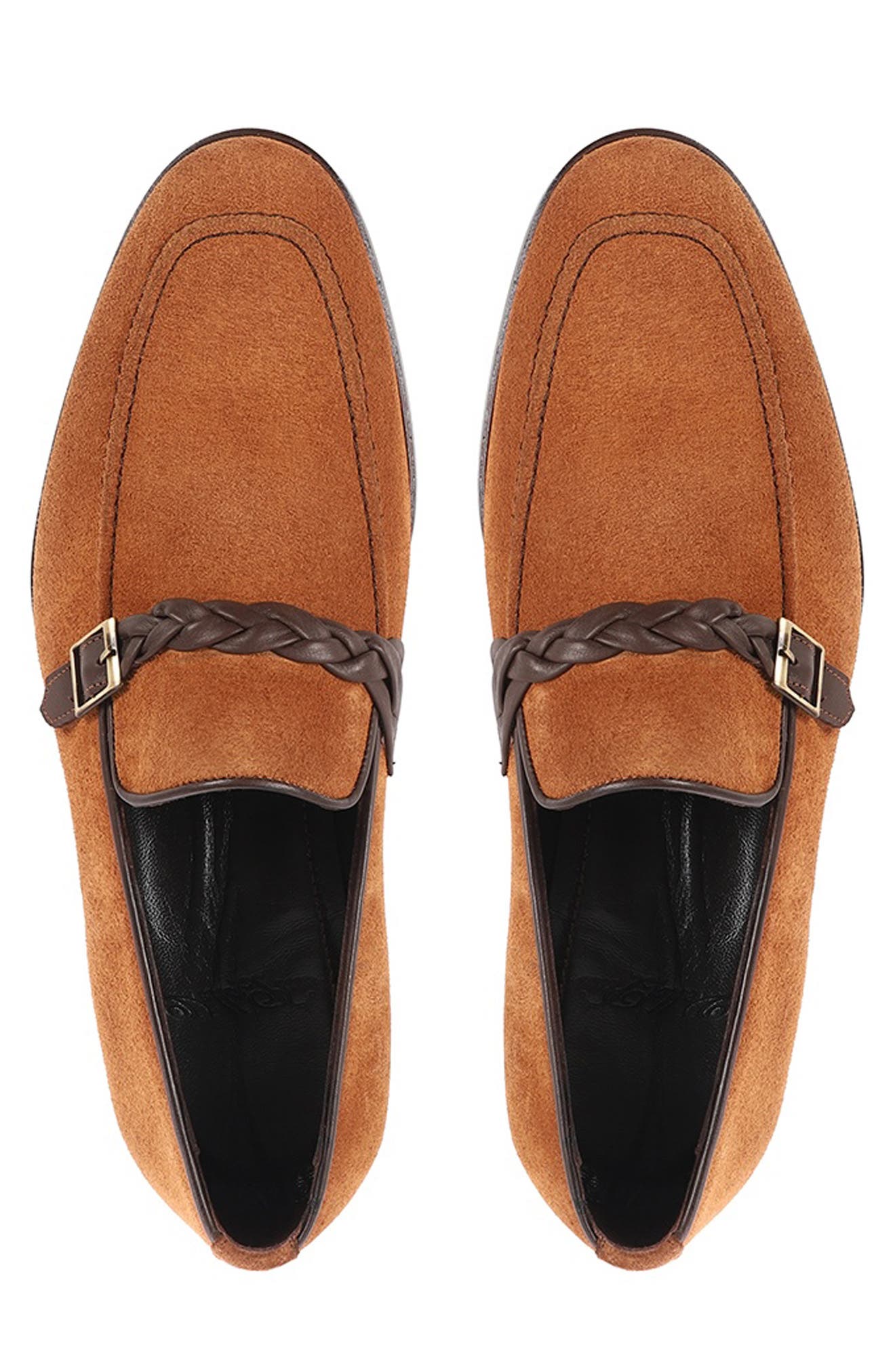 Creola Apron Toe Loafer, Alternate, color, TAN