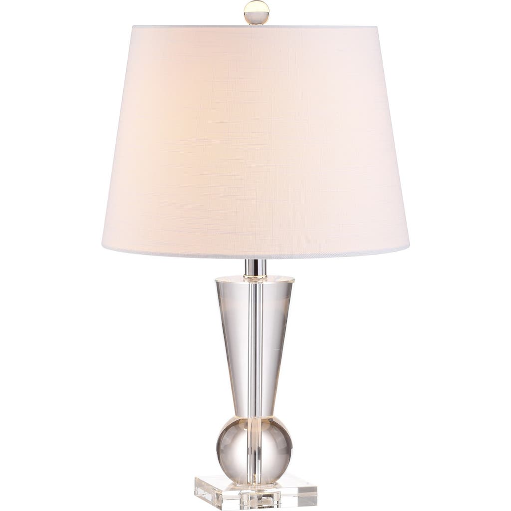 Jonathan Y Wynne 22" Crystal Led Table Lamp, Clear In Clear