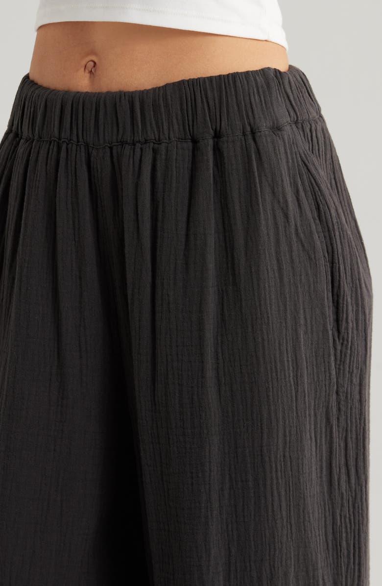 Billabong Follow Me 2 Wide Leg Cotton Gauze Pants, Alternate, color, 