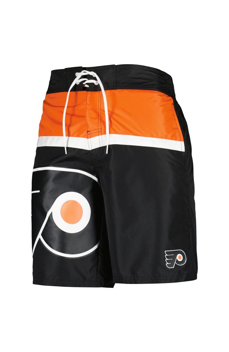 STARTER Men's Starter Black Philadelphia Flyers Sea Wind Swim Trunks, Alternate, color, Black