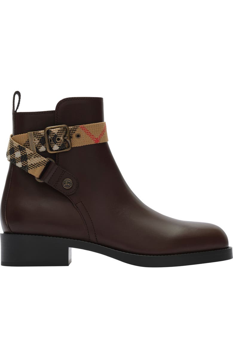 Burberry Huntley Belted Bootie, Main, color, Treacle Brown