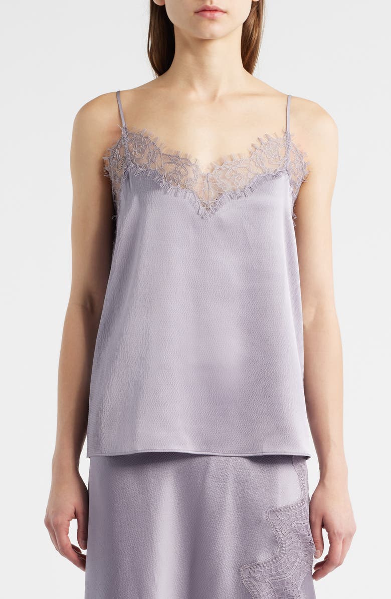 BOSS Orange Ilessy Eyelash Lace Camisole, Alternate, color, Light/ Pastel Purple