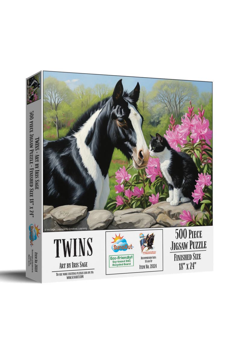 Twins 500 piece Jigsaw Puzzle for Adults, Main, color, Multicolor
