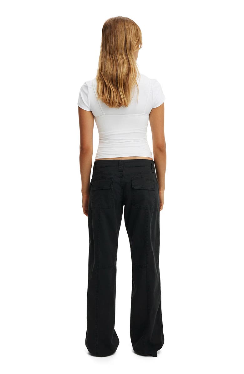 Cotton On Women's Lexi Low Rise Utility Pant, Alternate, color, Black