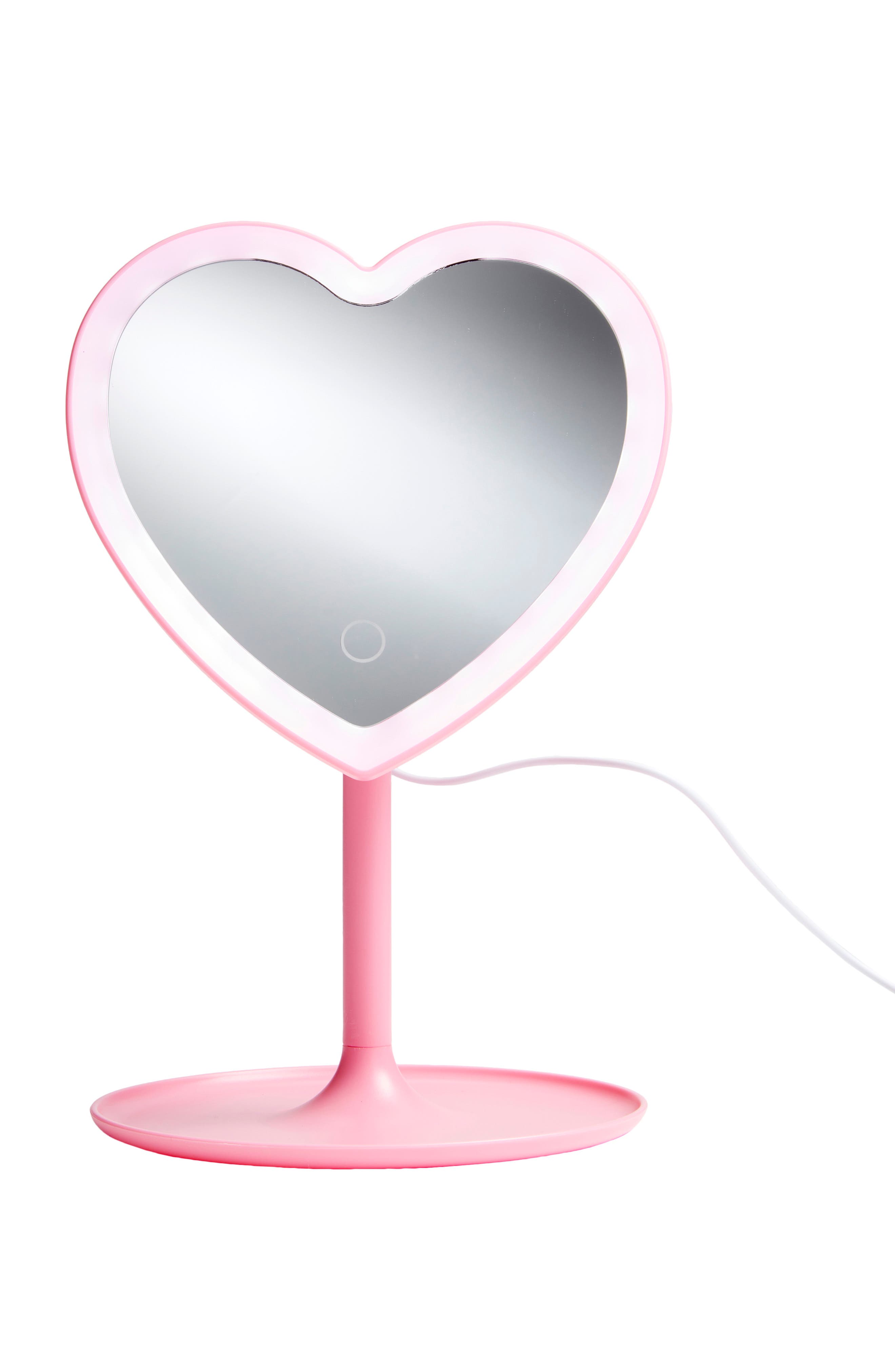 Iscream Kids' Heart Shaped Vanity Mirror, Main, color, 