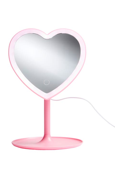 Kids' Heart Shaped Vanity Mirror