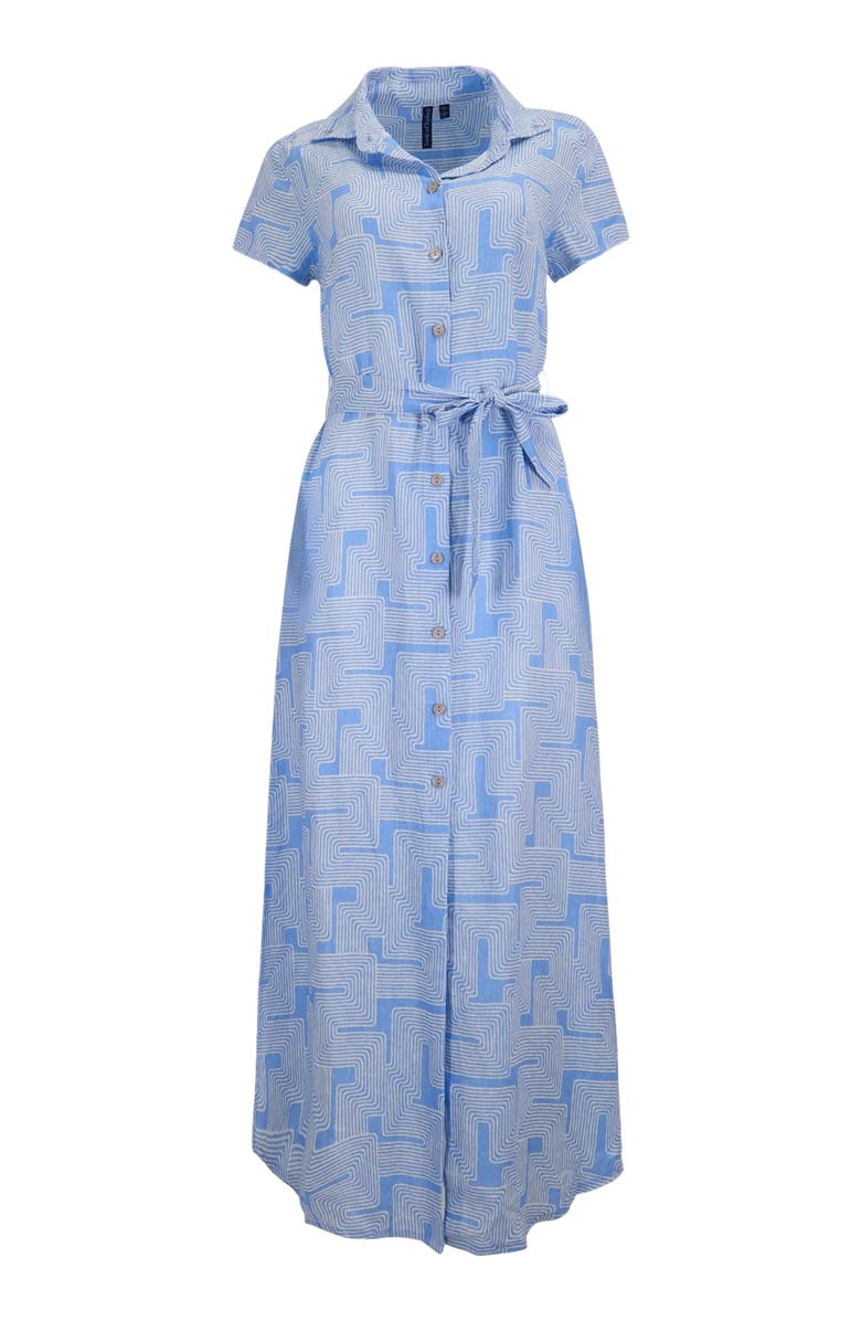 Lords of Harlech Inter Twine Womens Shirt Dress, Alternate, color, Inter Twine Blue