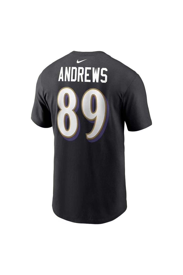 Men's Nike Mark Andrews  Black Baltimore Ravens  Player Name & Number T-Shirt, Alternate, color, Black