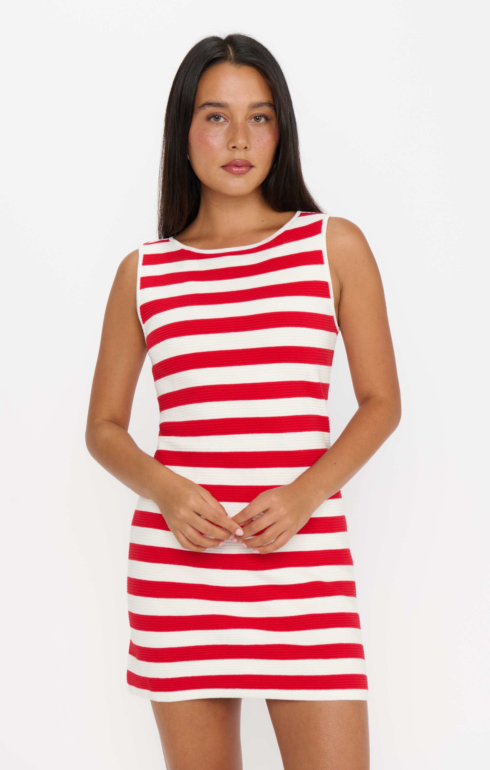 selected Red Stripe Delight Knit