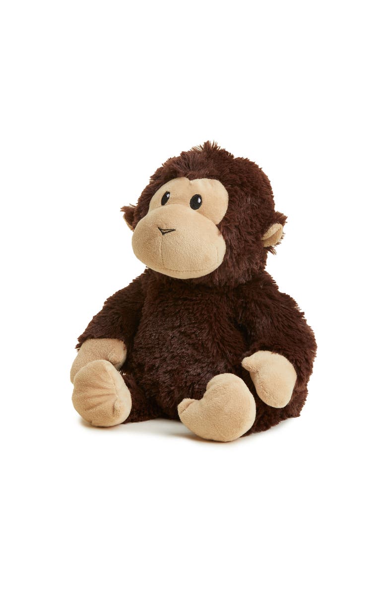 Warmies Chimp Plush Toy, Main, color, Dark Brown