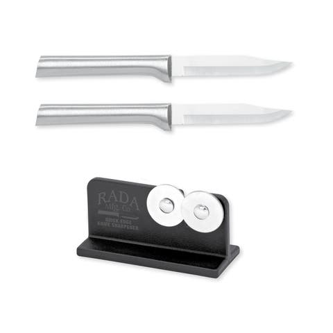 Cutlery 3.25-Inch Regular Paring Knife Set of 2 & Quick Edge Knife Sharpener