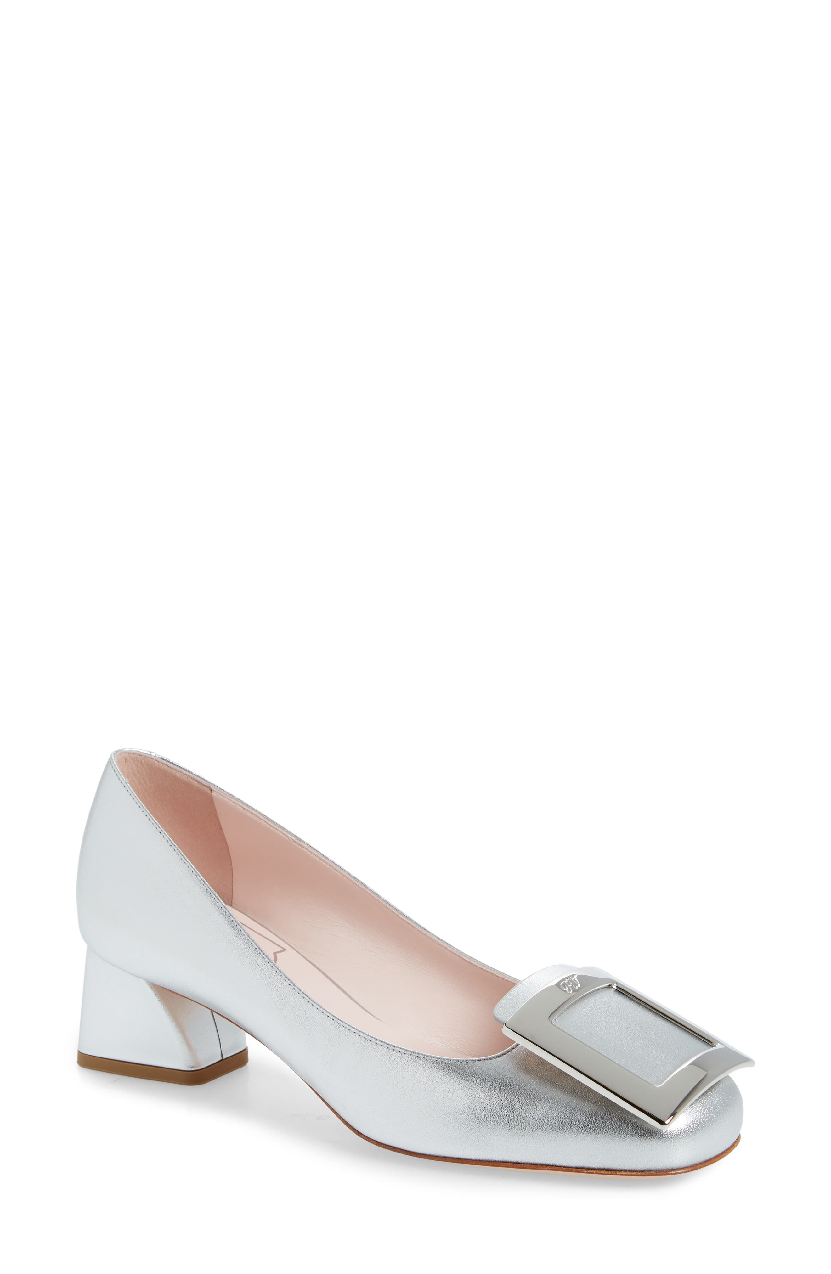 Roger Vivier Tres Vivier Block Heel Pump, Main, color, 