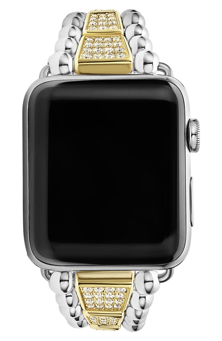 LAGOS Smart Caviar Diamond Apple Watch<sup>®</sup> Watchband, Alternate, color, 