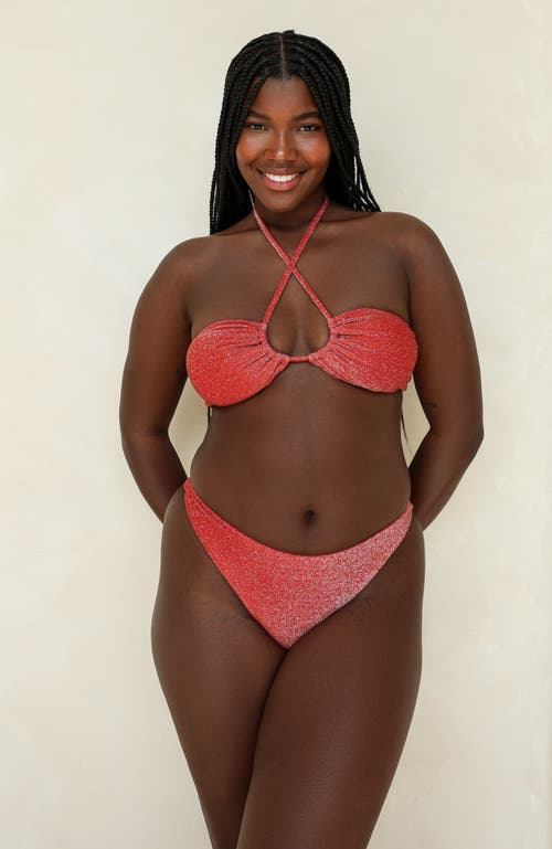 Dippin Daisys Seaport Thong Bikini Bottom In Flame