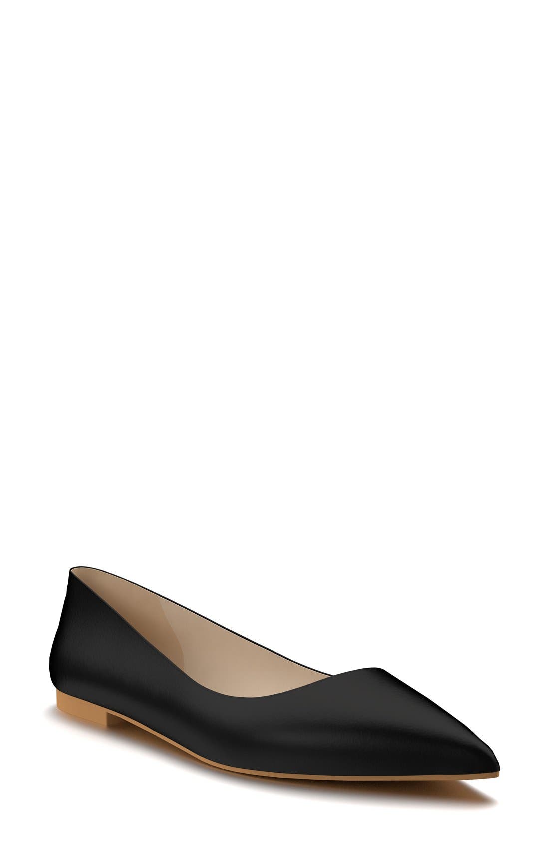 Shoes of Prey Pointy Toe Flat, Main, color, 