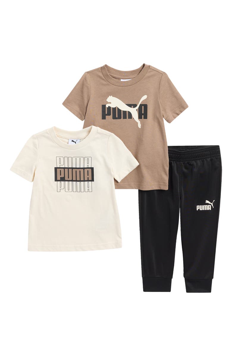PUMA Two Graphic T-Shirts & Joggers Set, Main, color,