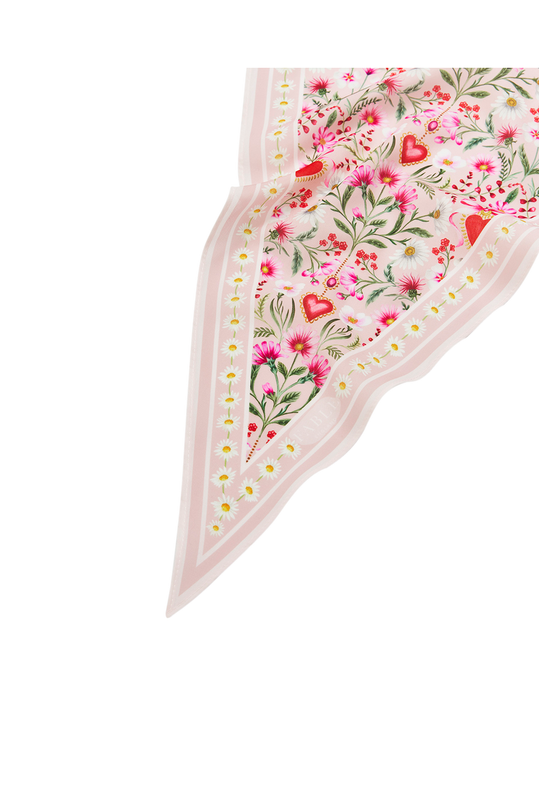Penelope Heart Triangle Scarf, Alternate, color, Light/Pastel Pink