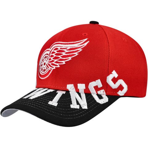 Men
s Mitchell 
Ness Red/Black Detroit Red Wings Underarch Two-Tone Pro Crown Snapback Hat